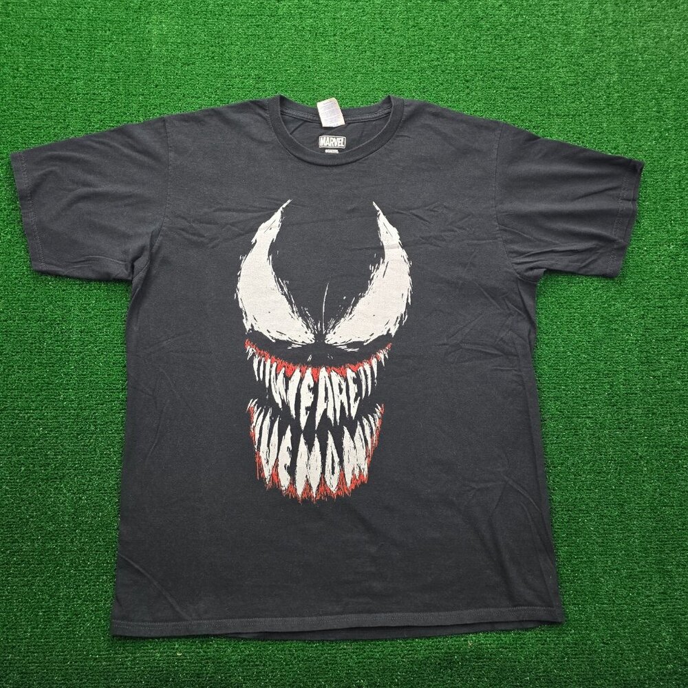 Marvel Tshirt Mens Large Black Short Sleeve‎ We are Venom Comics Casual Graphic